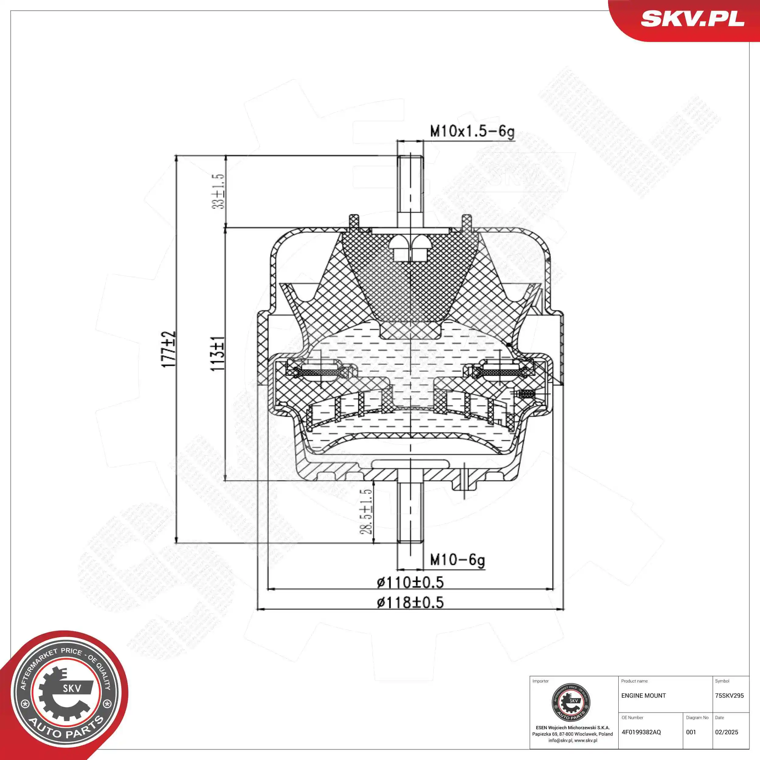 Mounting, engine